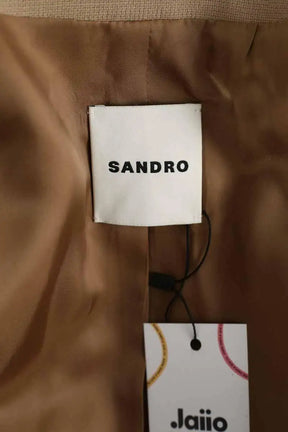 Blazer Sandro Beige en Laine