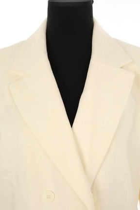 Blazer Sandro Beige en Lin