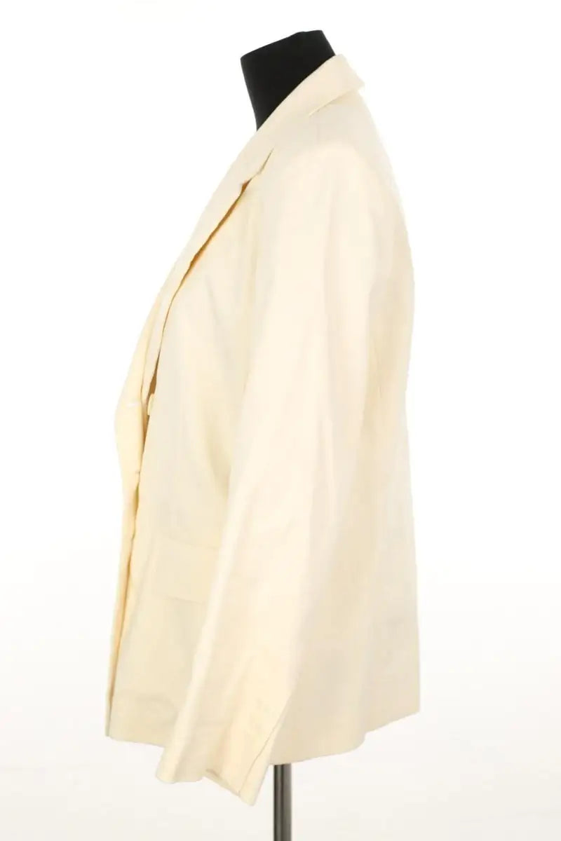 Blazer Sandro Beige en Lin
