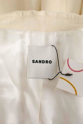 Blazer Sandro Beige en Lin