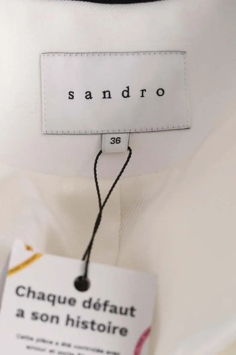 Blazer Sandro Blanc en Synthétique