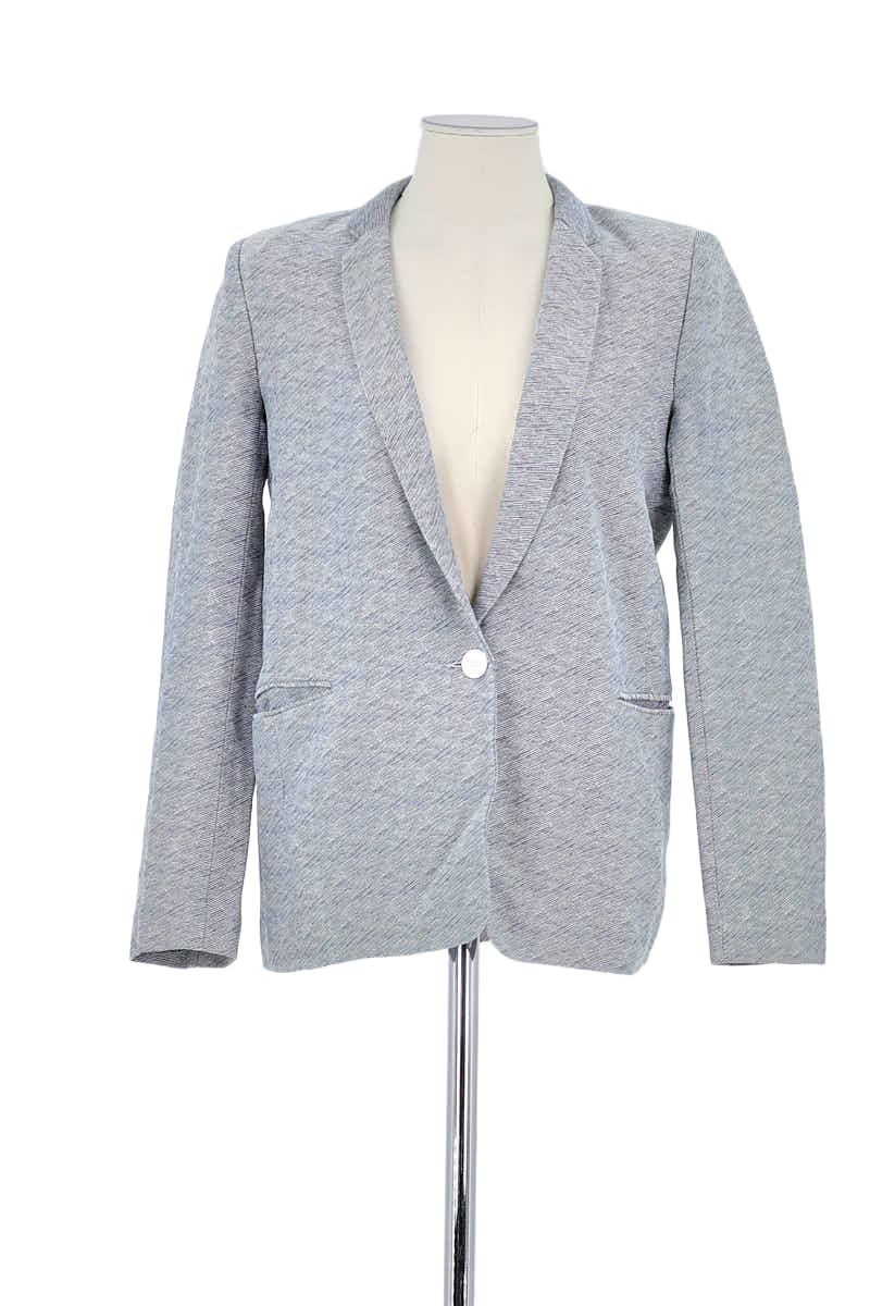 Blazer Sandro Gris en Coton, taille S - Seconde Main