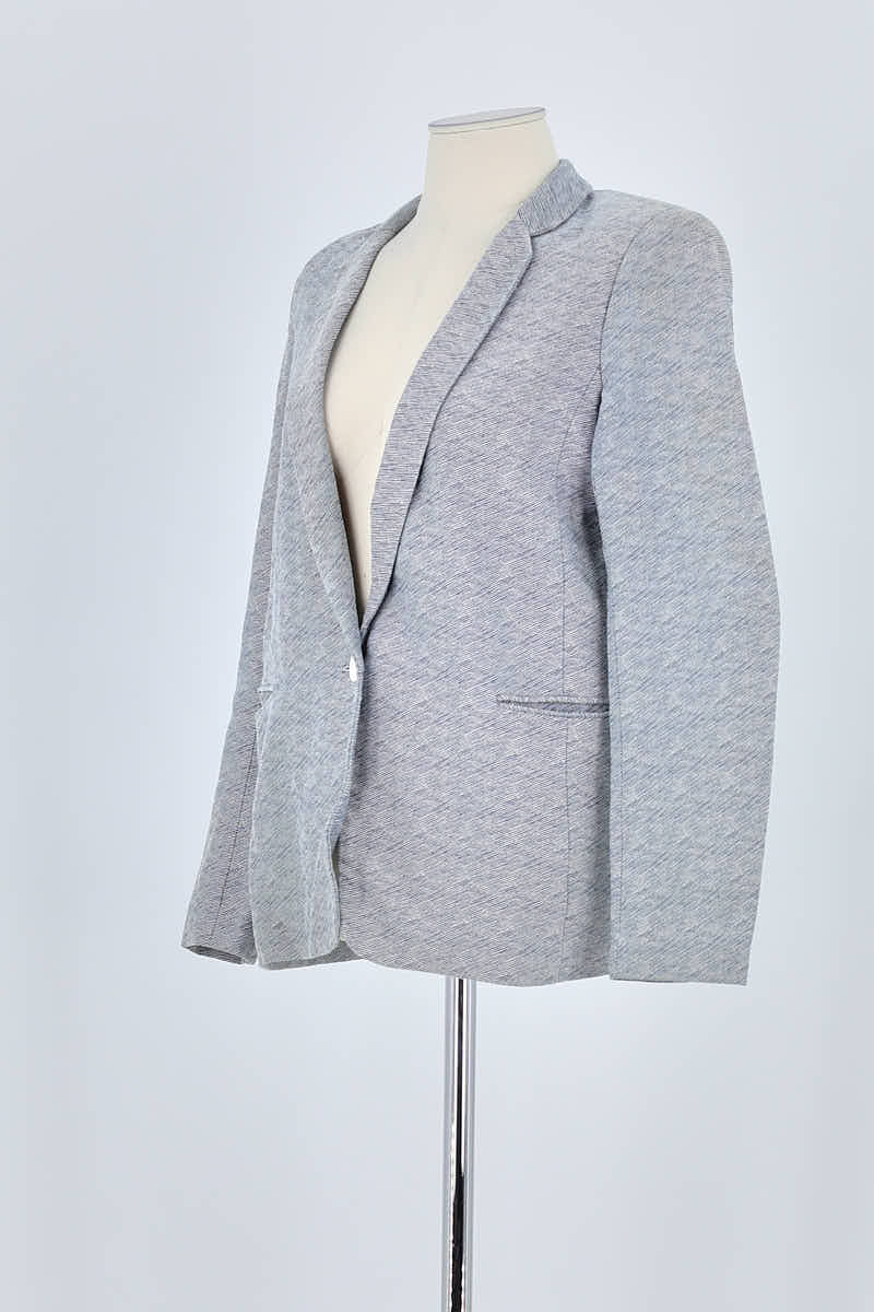 Blazer Sandro Gris en Coton