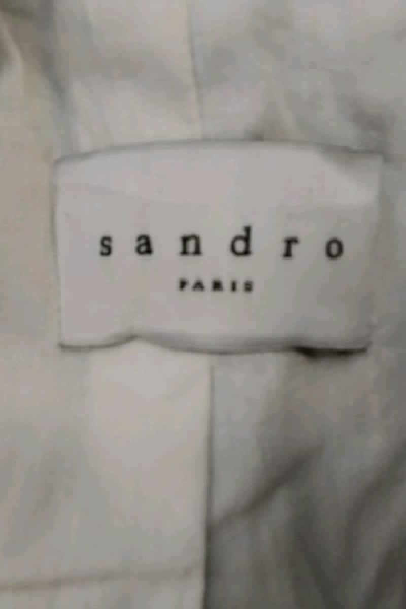 Blazer Sandro Gris en Coton