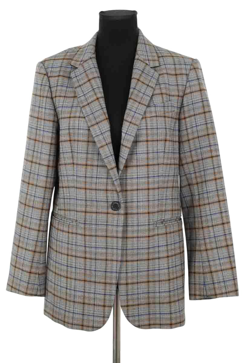 Blazer Sandro Gris en Polyester, taille S - Seconde Main
