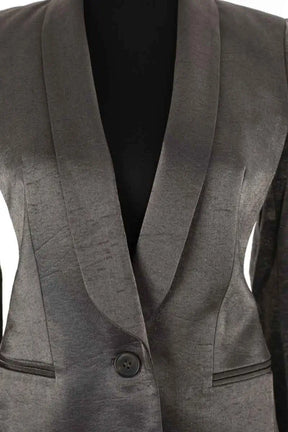Blazer Sandro Gris en Viscose