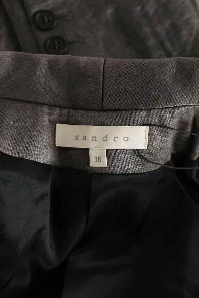 Blazer Sandro Gris en Viscose