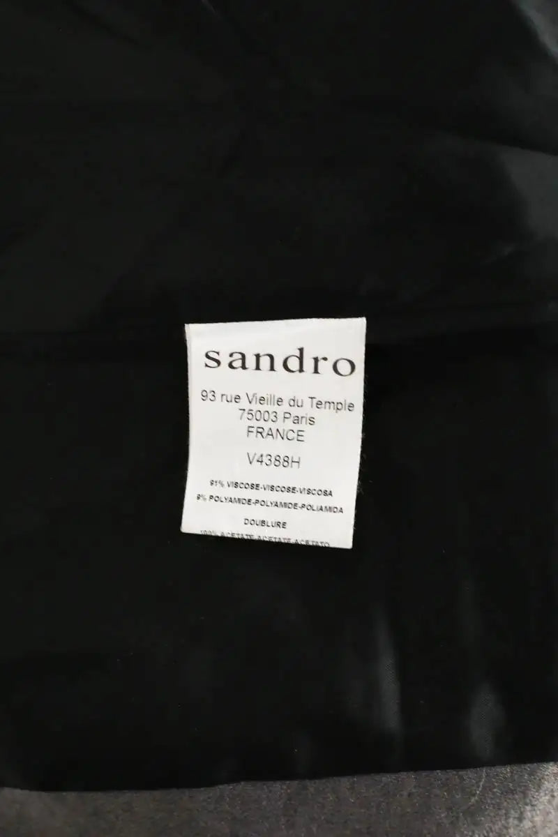 Blazer Sandro Gris en Viscose