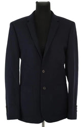 Blazer Sandro Marine en Laine, taille L - Seconde Main