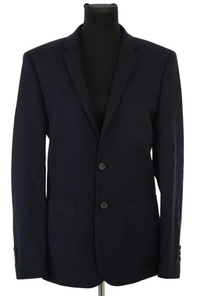 Blazer Sandro Marine en Laine, taille L - Seconde Main