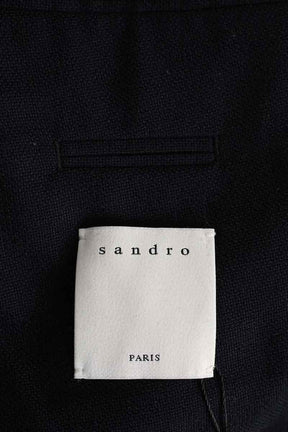 Blazer Sandro Marine en Laine