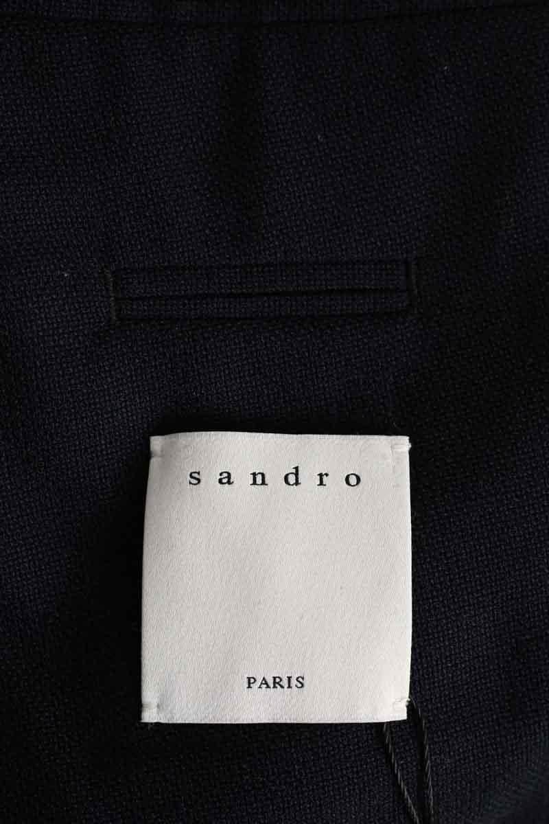 Blazer Sandro Marine en Laine