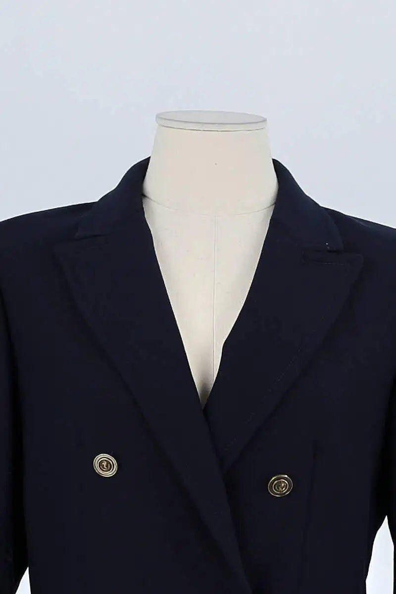 Blazer Sandro Marine en Polyester
