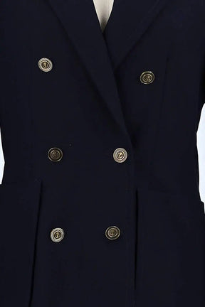 Blazer Sandro Marine en Polyester