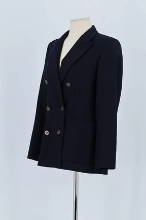 Blazer Sandro Marine en Polyester