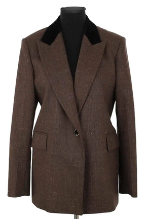 Blazer Sandro Marron en Viscose, taille M - Seconde Main