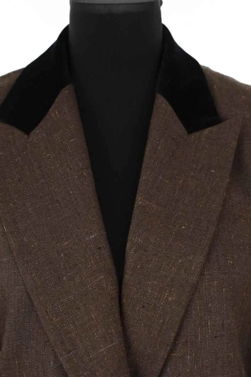 Blazer Sandro Marron en Viscose