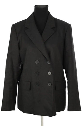 Blazer Sandro Noir en Coton, taille L - Seconde Main