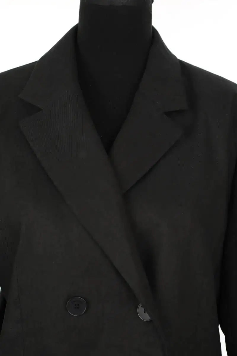 Blazer Sandro Noir en Coton