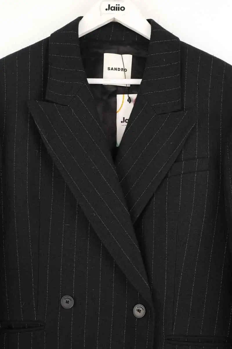 Blazer Sandro Noir en Coton