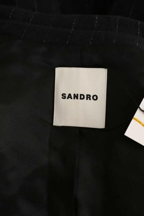 Blazer Sandro Noir en Coton