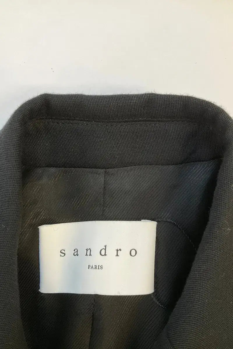 Blazer Sandro Noir en Coton