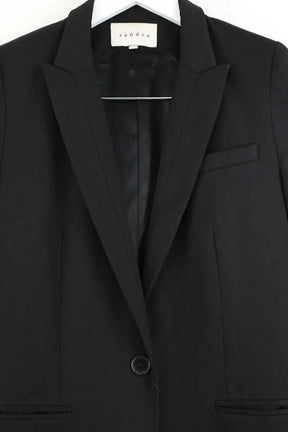 Blazer Sandro Noir en Laine