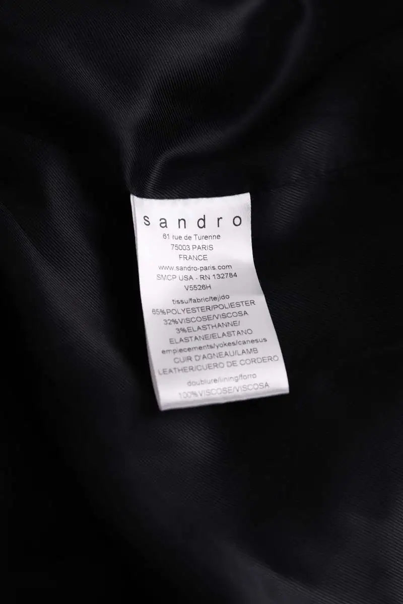 Blazer Sandro Noir en Synthétique