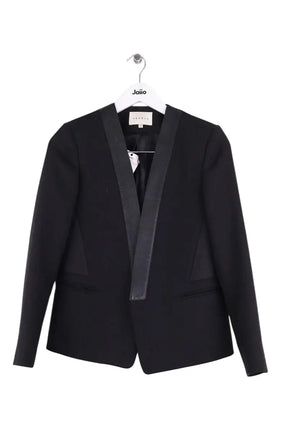 Blazer Sandro Noir en Synthétique, taille S - Seconde Main