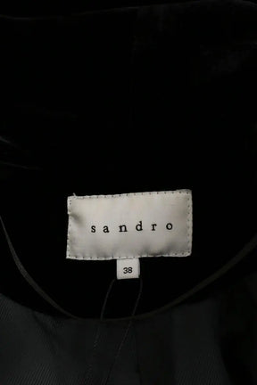 Blazer Sandro Noir en Velours