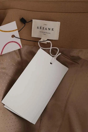 Blazer Sézane Christie Camel en Synthétique