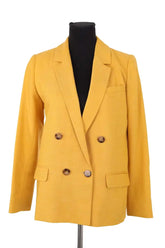Blazer Sézane Jaune en Viscose, taille XS - Seconde Main