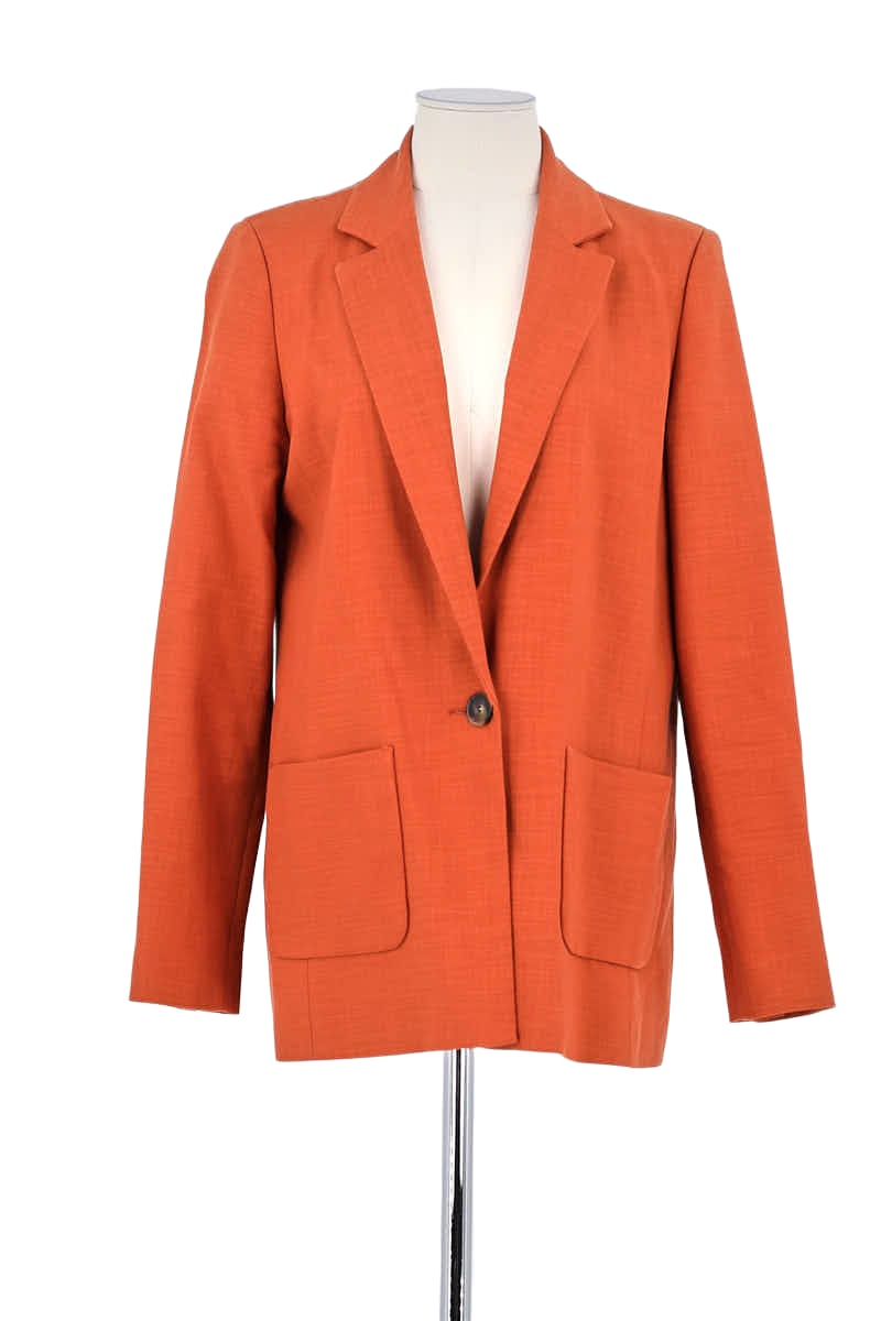 Blazer Sézane Orange en Viscose, taille S - Seconde Main