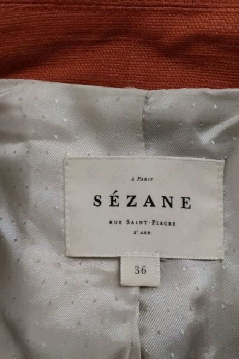 Blazer Sézane Orange en Viscose