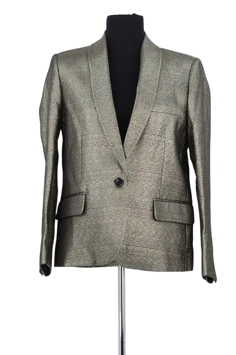 Blazer Soeur Doré en Coton, taille S - Seconde Main