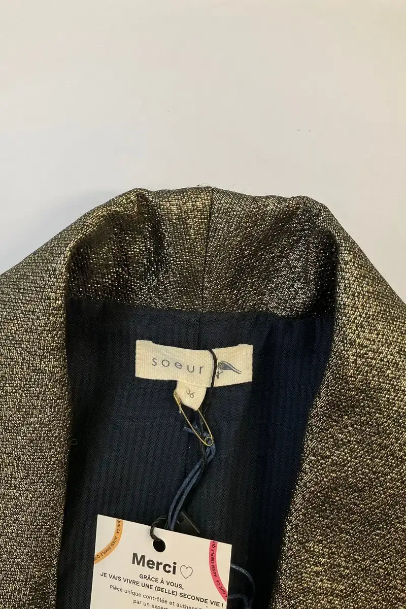 Blazer Soeur Doré en Coton