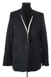 Blazer Stella McCartney Noir en Lin, taille S - Seconde Main
