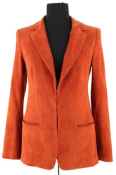 Blazer Stouls Marron en Daim, taille S - Seconde Main