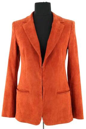 Blazer Stouls Marron en Daim, taille S - Seconde Main