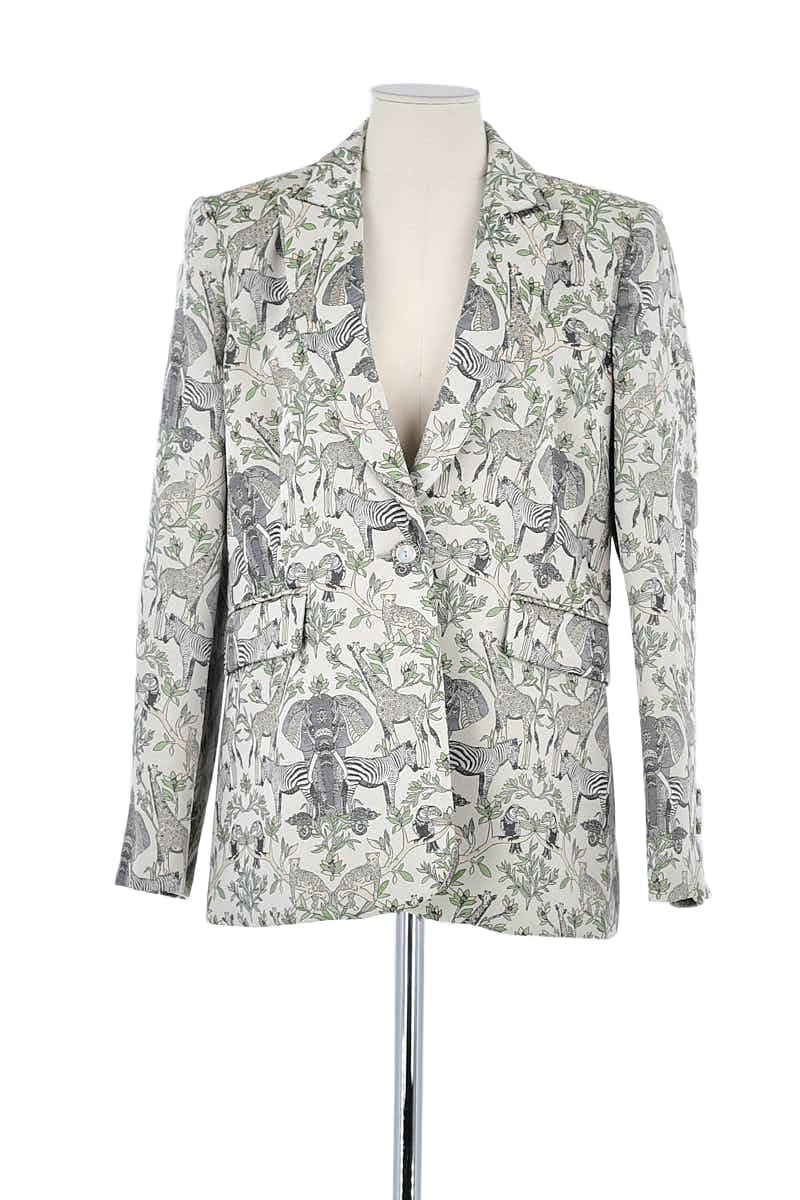 Blazer Tara Jarmon Beige en Polyester, taille L - Seconde Main