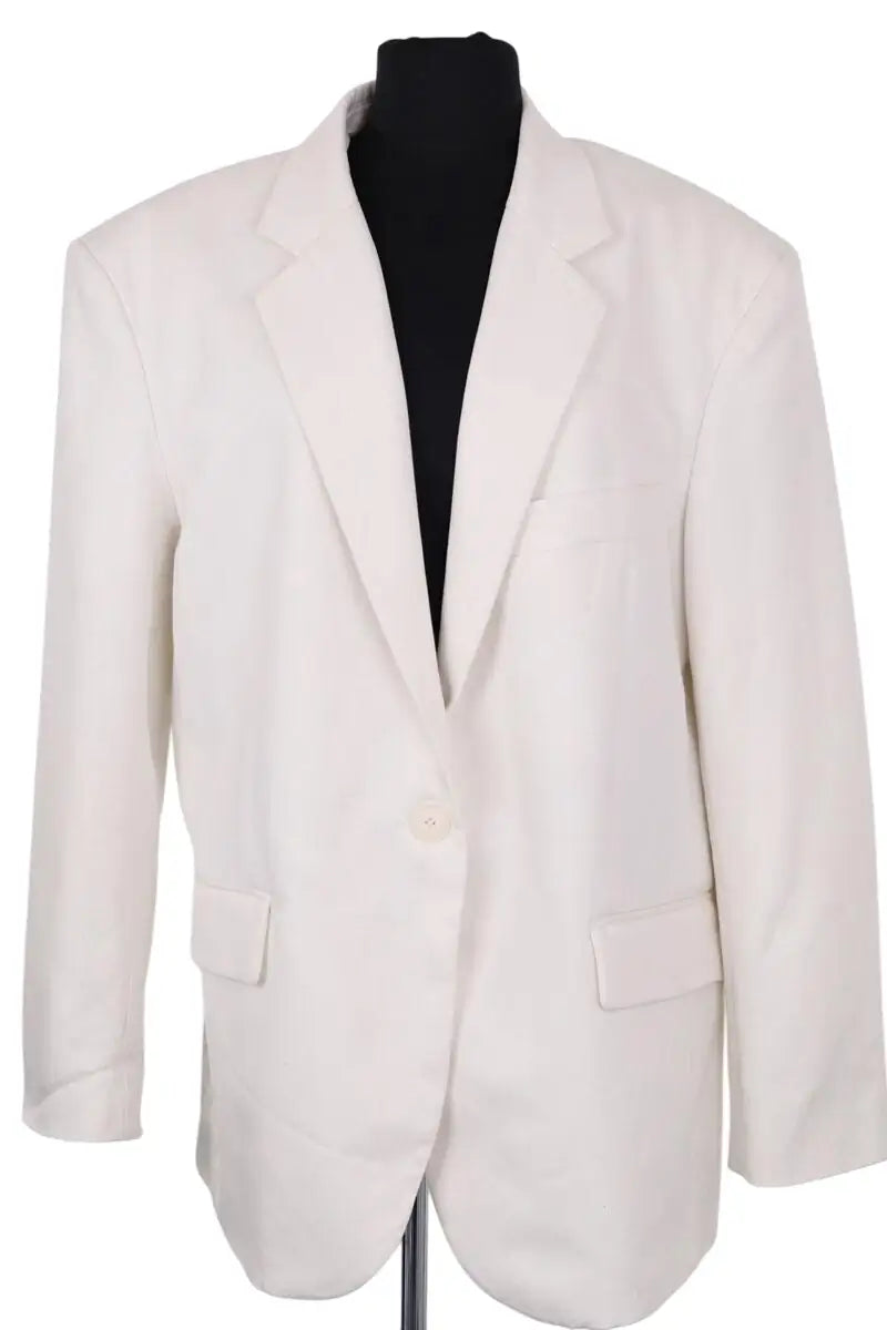 Blazer The Frankie Shop Blanc en Viscose, taille M - Seconde Main