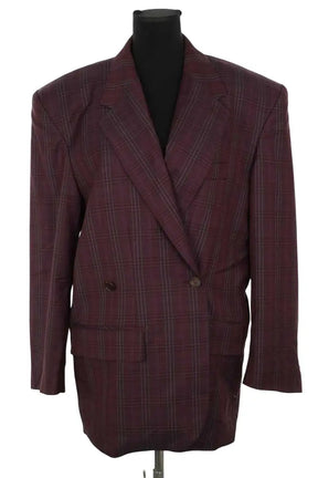 Blazer The Frankie Shop Marnay padded blazer Bordeaux en Polyester, taille S - Seconde Main