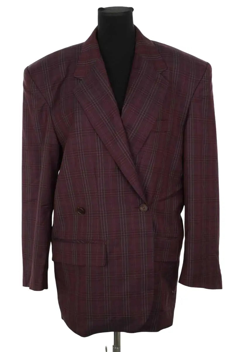 Blazer The Frankie Shop Marnay padded blazer Bordeaux en Polyester, taille S - Seconde Main