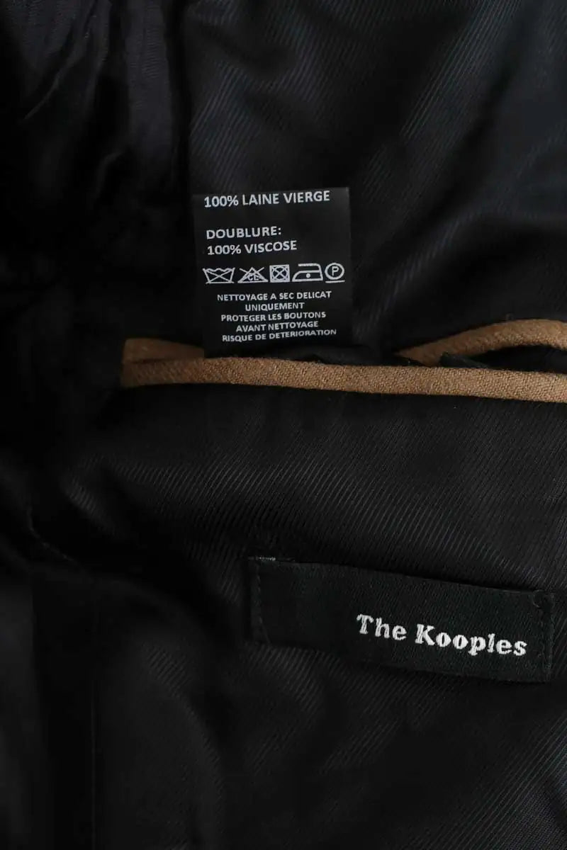 Blazer The Kooples Camel en Laine
