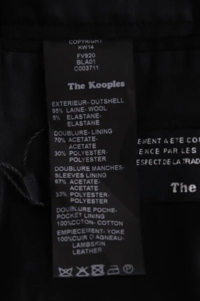 Blazer The Kooples Noir en Laine