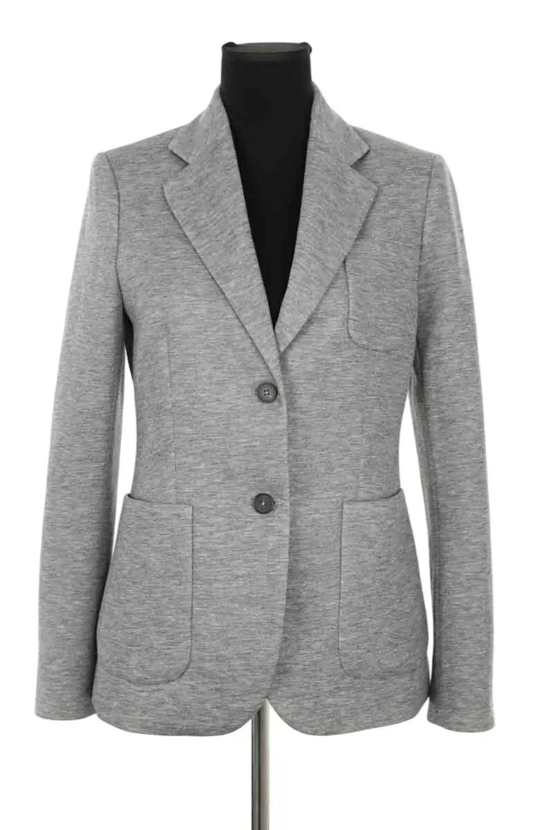 Blazer Tommy Hilfiger Gris en Coton, taille S - Seconde Main
