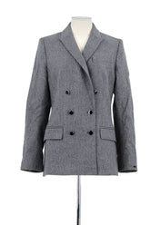 Blazer Tommy Hilfiger Gris en Laine, taille S - Seconde Main