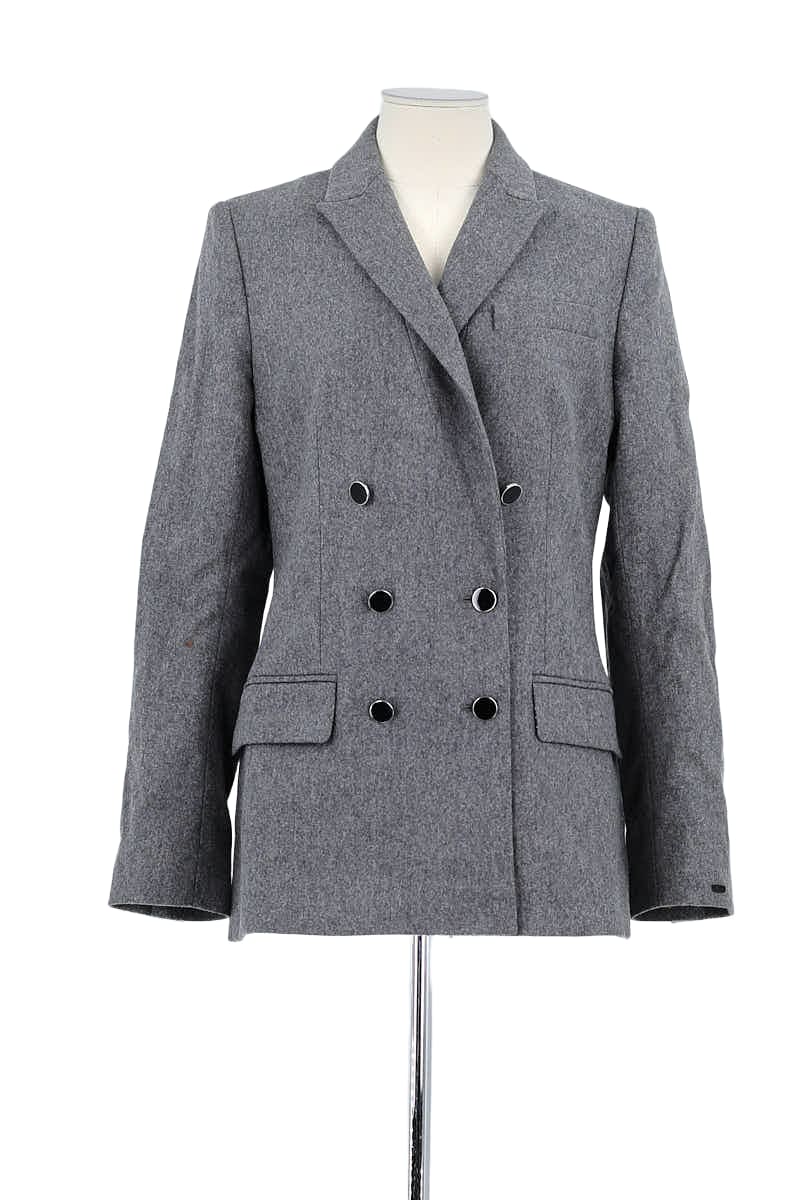 Blazer Tommy Hilfiger Gris en Laine, taille S - Seconde Main