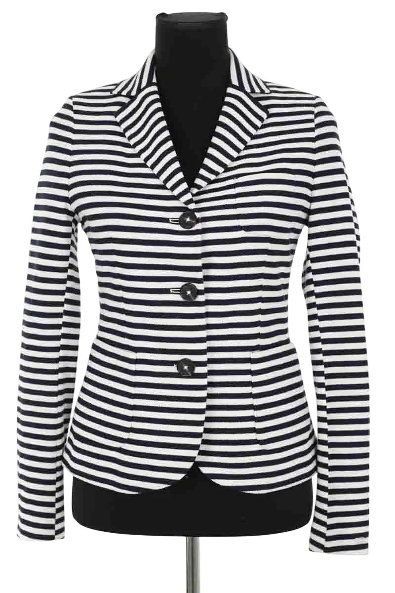 Blazer Tommy Hilfiger Marine en Coton, taille XS - Seconde Main