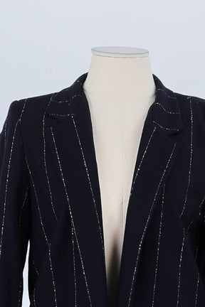 Blazer Valentine Gauthier Marine en Laine